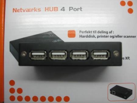 Netværks Hub 4 Port