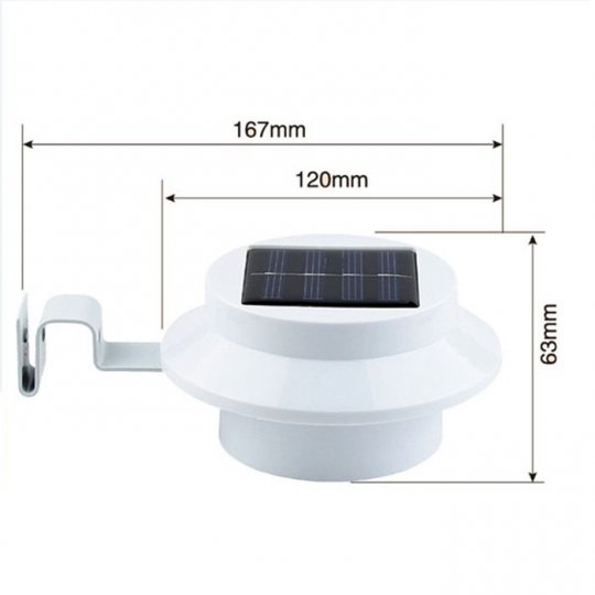 Solar Powered 3 LED Outdoor Lights Lamp 