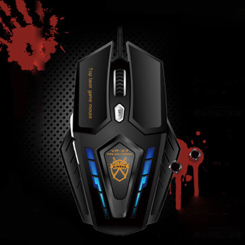 VP-X7 USB Wired 6D Buttons LED 2400DPI Gaming Mouse