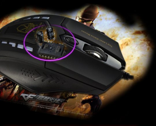 VP-X7 USB Wired 6D Buttons LED 2400DPI Gaming Mouse